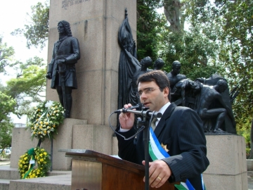 Prefeito Fbio Branco  o Gro - Mestre da Ordem de Silva Paes