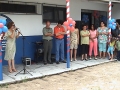 Secretria Snia Tissot em seu discurso na EMEI do Parque Marinha