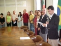 Prefeito empossando integrantes do Comit Gestor do Projeto Orla