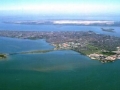 Vista area geral da cidade do Rio Grande juntamente com suas ilhas