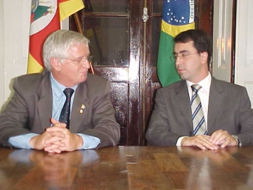 Prefeito e o Ministro da Pesca