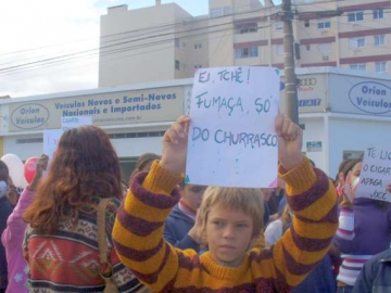 Alunos confeccionaram cartazes de conscientizao