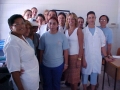 Cristine Bello e as equipes do Programa Sade da Famlia (PSF) que atendem no Posto de Sade Santa Rosa
