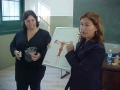 Coordenadora do Programa de DST/Aids abordando os assuntos junto as mulheres