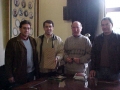 Manoel de Oliveira (Setor de Recursos Humanos da Bunge), prefeito Janir Branco, secretrio Gilberto Pinho e o secretrio Edes Andrade