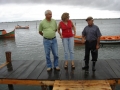 Secret�rios Jandir Martins (SMP) e S�nia Tissot (SMEC) visitando o trapiche do Porto Rey