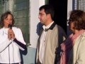 Prefeito Janir Branco, secretria Snia Tissot e a diretora da escola, Elizete de vila Nunes