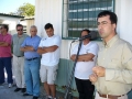 Prefeito Janir Branco na inaugurao das obras da Escola Wanda Rocha Martins