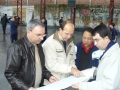 Prefeito conhecendo o projeto da escola So Luiz