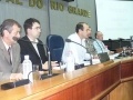 Prefeito Janir Branco na Cmara Municipal, durante prestao de contas da CDL