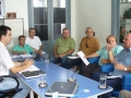 Prefeito na reunio com os representantes do Sindipetro e vereadores