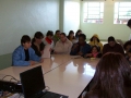 Pais ou responsaveis dos alunos da E.M.E.I Lyons Club,
participando de um encontro onde foi discutido alem de questes
relacionadas ao Meio Ambiente, a reciclagem e o reaproveitamento de alimentos.