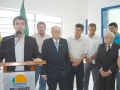 Prefeito falando sobre a import�ncia da nova unidade e destacando o trabalho do homenageado