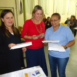 Mônica Marchand, Andréa Ximenes e Kátia Garcia (da esquerda para a direita)