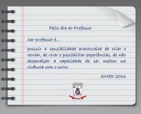 15 de outubro - Dia do Professor